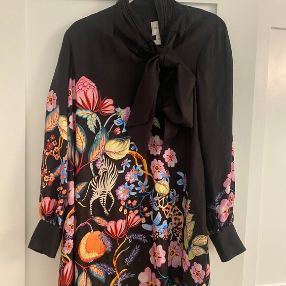 MAEVE Anthropologie The Caroline Tie-Neck Mini dress - Picture 1 of 7